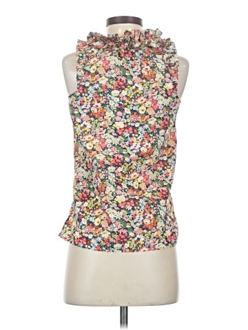 Liberty Art Fabrics For J.Crew Sleeveless Blouse - back