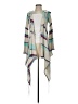 Goddis Teal White Poncho Size Sm - Med - photo 1