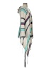 Goddis Teal White Poncho Size Sm - Med - photo 4