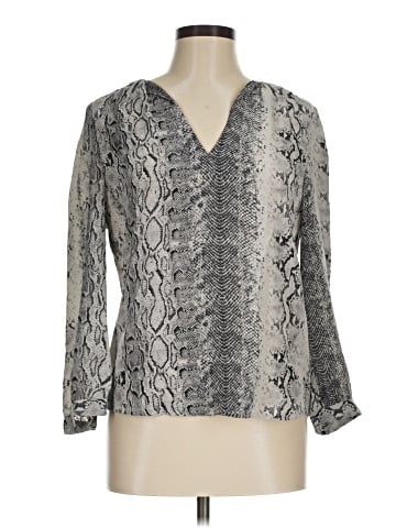 Joie Long Sleeve Silk Top (view 1)