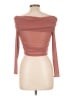 Shein Brown Long Sleeve Top Size S - photo 2