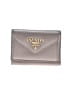 Prada 100% Leather Gray Tan Leather Wallet One size - photo 1