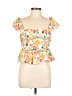 Shein Orange Sleeveless Blouse Size L - photo 1