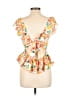 Shein Orange Sleeveless Blouse Size L - photo 2