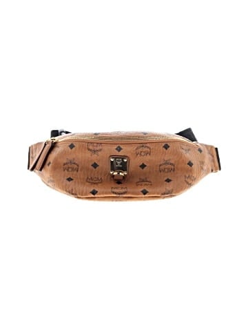 MCM Visetos Medium Fusten Belt Bag Cognac (view 1)