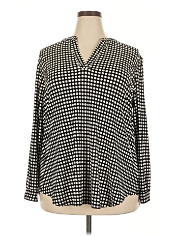 Anne Klein Long Sleeve Blouse (view 1)