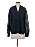 Club Monaco 100% Polyester Black Long Sleeve Blouse Size S - photo 1