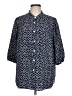Shein Curve 100% Polyester Polka Dots Blue 3/4 Sleeve Blouse Size 12 Plus (0) - photo 1