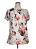 Reborn Floral Gray Short Sleeve T-Shirt Size 1X - photo 1