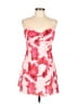 Shein 100% Polyester Tropical Pink Cocktail Dress Size 6 - photo 1