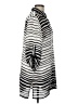 Chico's Stripes Silver 3/4 Sleeve Blouse Size Lg (2) - photo 4