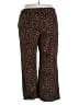 Terra & Sky Animal Print Brown Casual Pants Size 2X Petite - photo 2