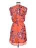DR2 100% Polyester Print Orange Pink Casual Dress Size M - photo 2