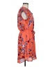 DR2 100% Polyester Print Orange Pink Casual Dress Size M - photo 4