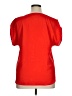 Calvin Klein 100% Polyester Red Short Sleeve Blouse Size XL - photo 2