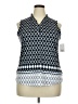 Croft & Barrow Blue Sleeveless Blouse Size XXL - photo 1