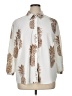 Unbranded 100% Polyester Animal Print Ivory White 3/4 Sleeve Blouse Size XL - photo 1