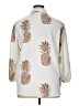 Unbranded 100% Polyester Animal Print Ivory White 3/4 Sleeve Blouse Size XL - photo 2