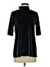 Ann Taylor LOFT Blue Black Short Sleeve Turtleneck Size S - photo 1