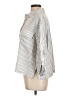 Max Studio Stripes Ivory 3/4 Sleeve Blouse Size L - photo 5
