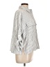 Max Studio Stripes Ivory 3/4 Sleeve Blouse Size L - photo 4