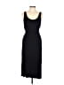 Three Dots Solid Black Casual Dress Size L - photo 1