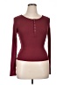 DAZY Burgundy Long Sleeve Henley Size XL - photo 1