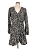 ABound Animal Print Black Casual Dress Size L - photo 1
