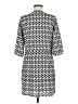 Collective Concepts 100% Polyester Print Black Casual Dress Size M - photo 2