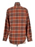 Prestige Apparel Plaid Brown Long Sleeve Blouse Size M - photo 2