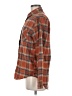 Prestige Apparel Plaid Brown Long Sleeve Blouse Size M - photo 5