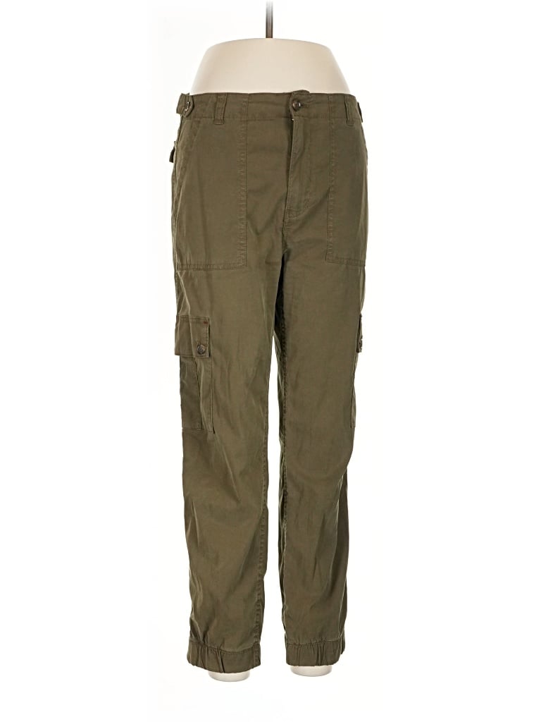 Pre-owned By Anthropologie Cargo Pants In Green