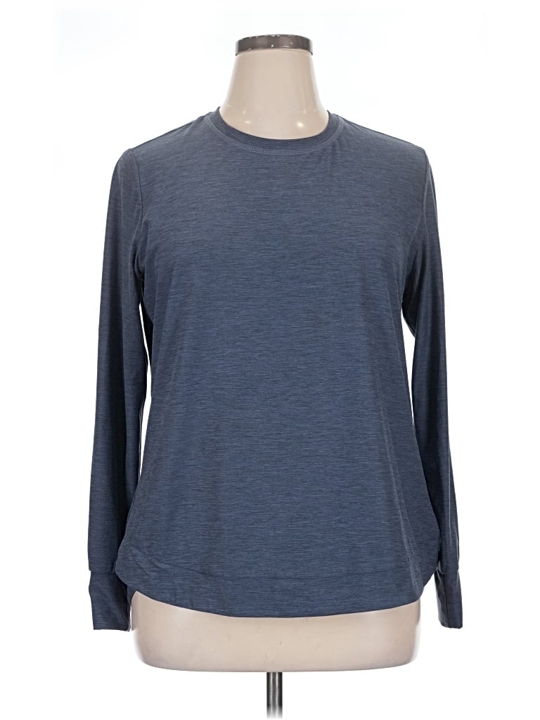 Pre-owned Skechers Long Sleeve T-shirt In Blue