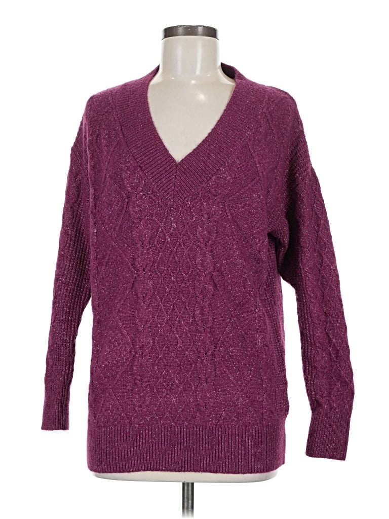 Pre-owned Assorted Brands Pullover Sweater In Purple