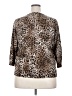 August Silk Animal Print Brown Cardigan Size 2X - photo 2