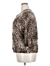 August Silk Animal Print Brown Cardigan Size 2X - photo 5