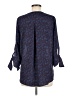 West Kei 100% Polyester Blue 3/4 Sleeve Blouse Size M - photo 2
