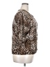 August Silk Animal Print Brown Cardigan Size 2X - photo 4