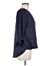 West Kei 100% Polyester Blue 3/4 Sleeve Blouse Size M - photo 4