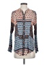 Unbranded 100% Rayon Paisley Blue Long Sleeve Blouse Size XS - photo 1