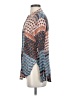 Unbranded 100% Rayon Paisley Blue Long Sleeve Blouse Size XS - photo 5