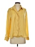 Crescent 100% Polyester Color Block Yellow Long Sleeve Blouse Size XS - photo 1