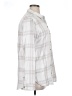 Jachs Girlfriend Plaid Gray Long Sleeve Button-Down Shirt Size L - photo 4