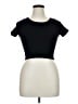 One Step Up Black Short Sleeve Turtleneck Size L - photo 1