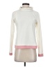 Dudley Stephens 100% Polyester Color Block White Ivory Turtleneck Sweater Size XS - photo 1