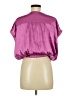 Glam 100% Polyester Pink Short Sleeve Top Size M - photo 2