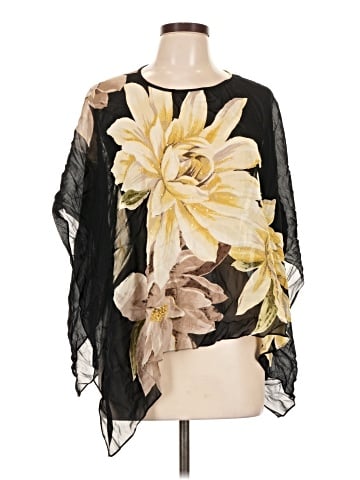 Eva Blue 3/4 Sleeve Blouse (view 1)