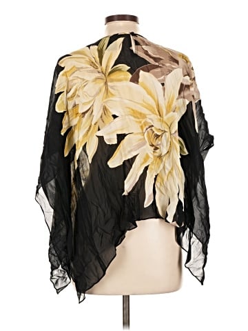 Eva Blue 3/4 Sleeve Blouse (view 2)