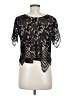 Express 100% Nylon Black Short Sleeve Top Size M - photo 2