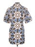 Sandro 100% Cotton Print Blue Short Sleeve Button-Down Shirt Size Sm (1) - photo 2